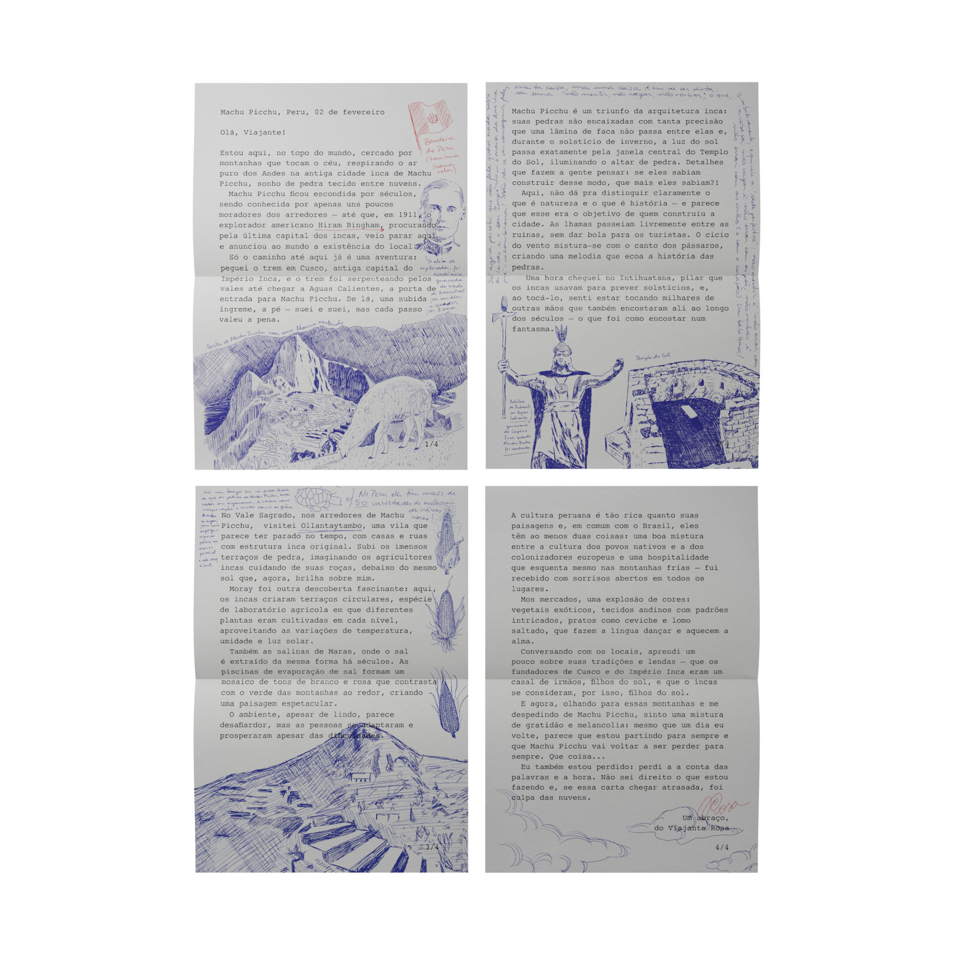 CARTA DE MACHU PICCHU - Cartas do Mundo