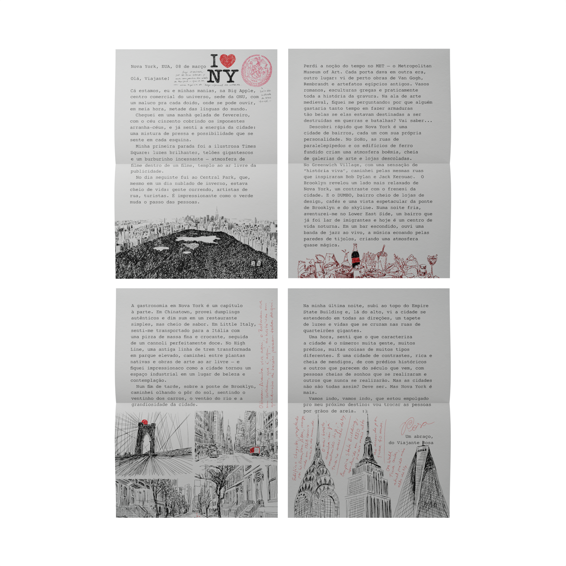 Carta de Nova York - Cartas do Mundo