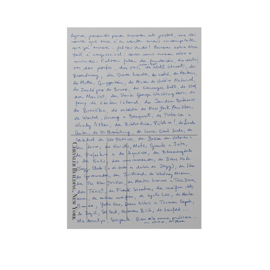 Carta de Nova York - Cartas do Mundo