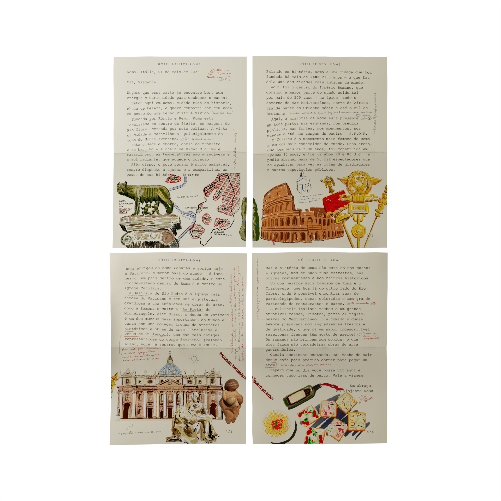 CARTA DE ROMA - Cartas do Mundo